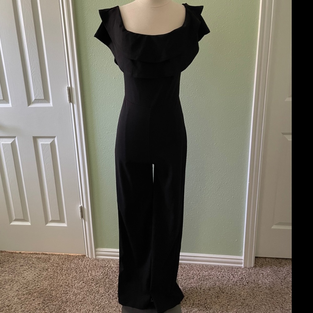 Black jumpsuit.
